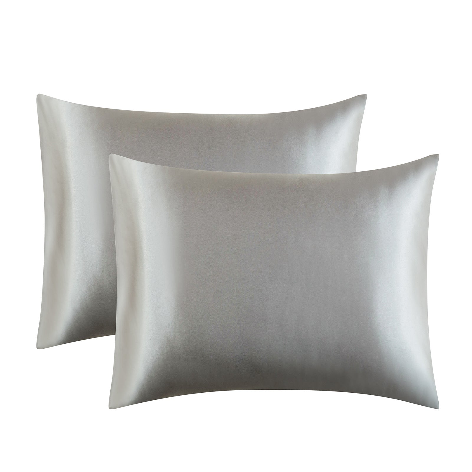 Solid Color Satin Imitation Silk Pillowcase - Calm Cloud Bedding